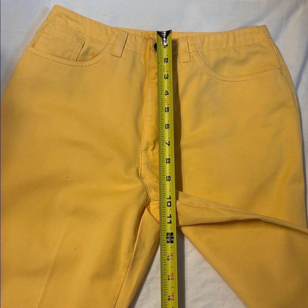 Talbots Petites Bright Yellow Women’s Jeans Y2K SZ 6P QuietbLuxury - Picture 9 of 11